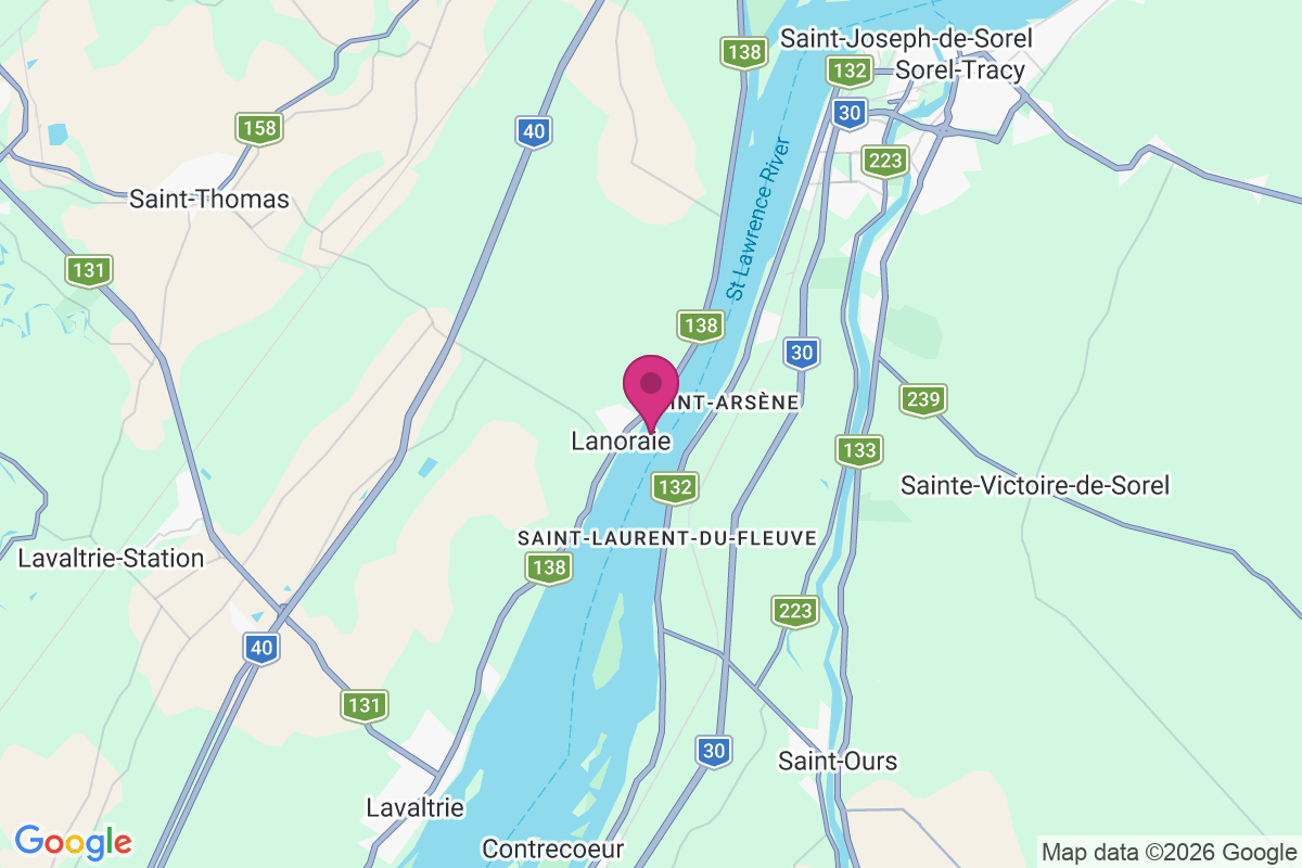 Carte de Lanoraie