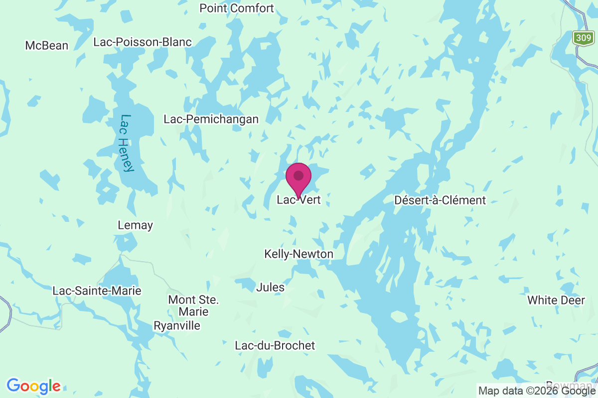 Carte de Lac Vert