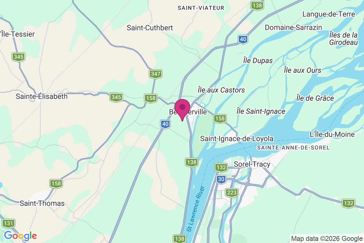 Carte de Berthierville