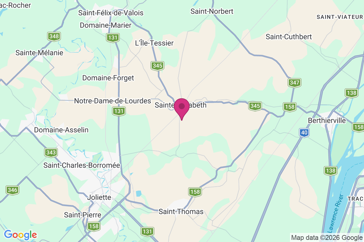 Carte de Sainte-Élisabeth