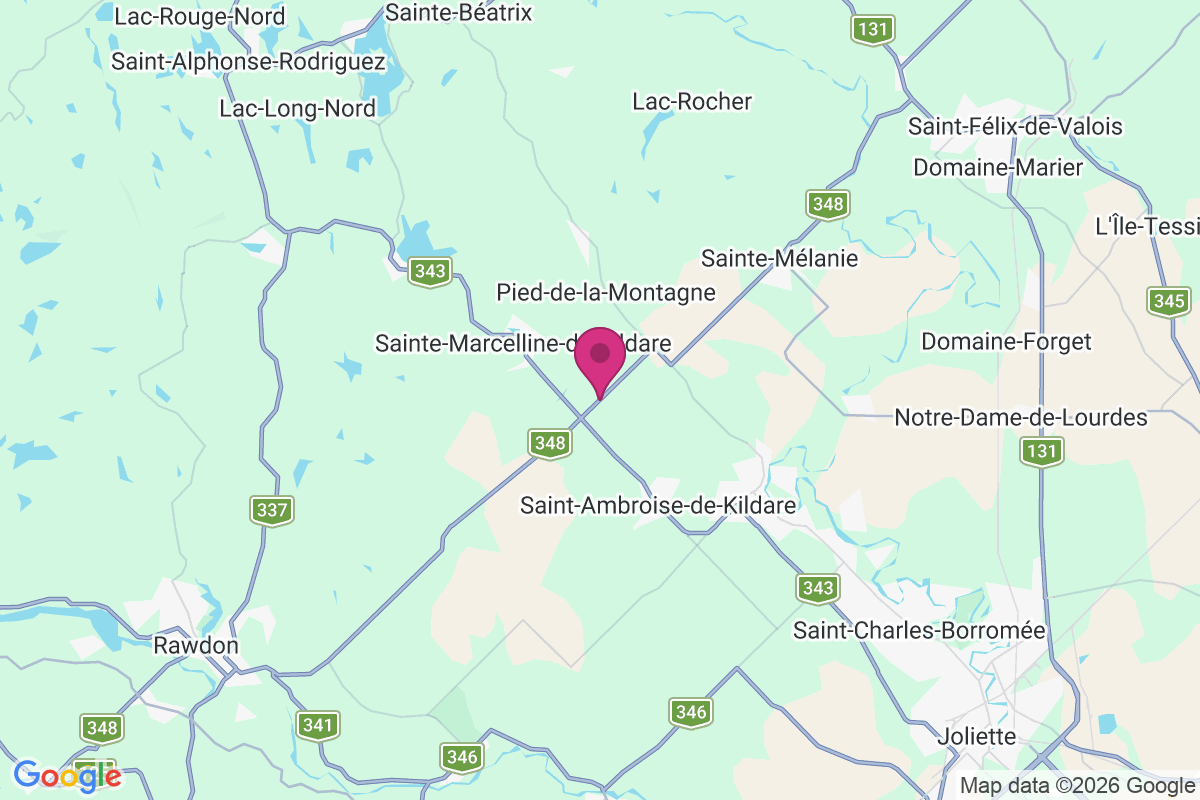 Carte de Saint-Ambroise-de-Kildare
