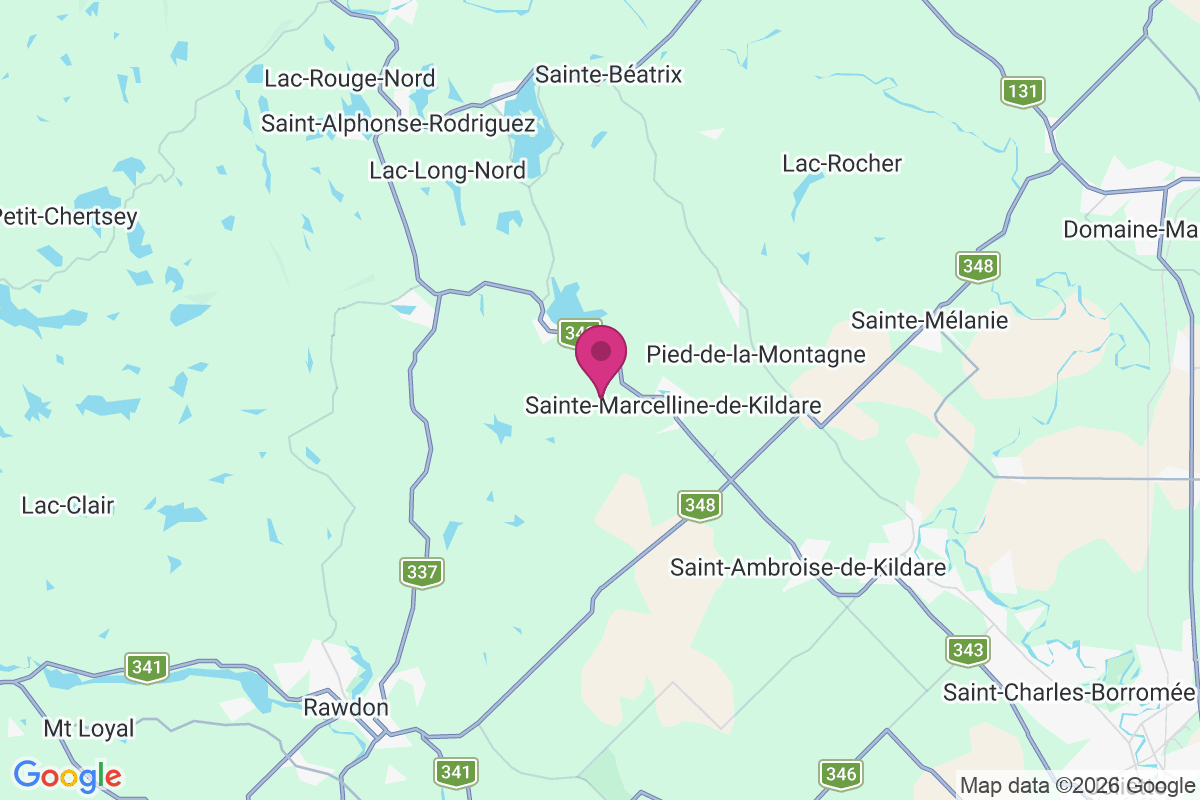 Carte de Sainte-Marcelline-de-Kildare