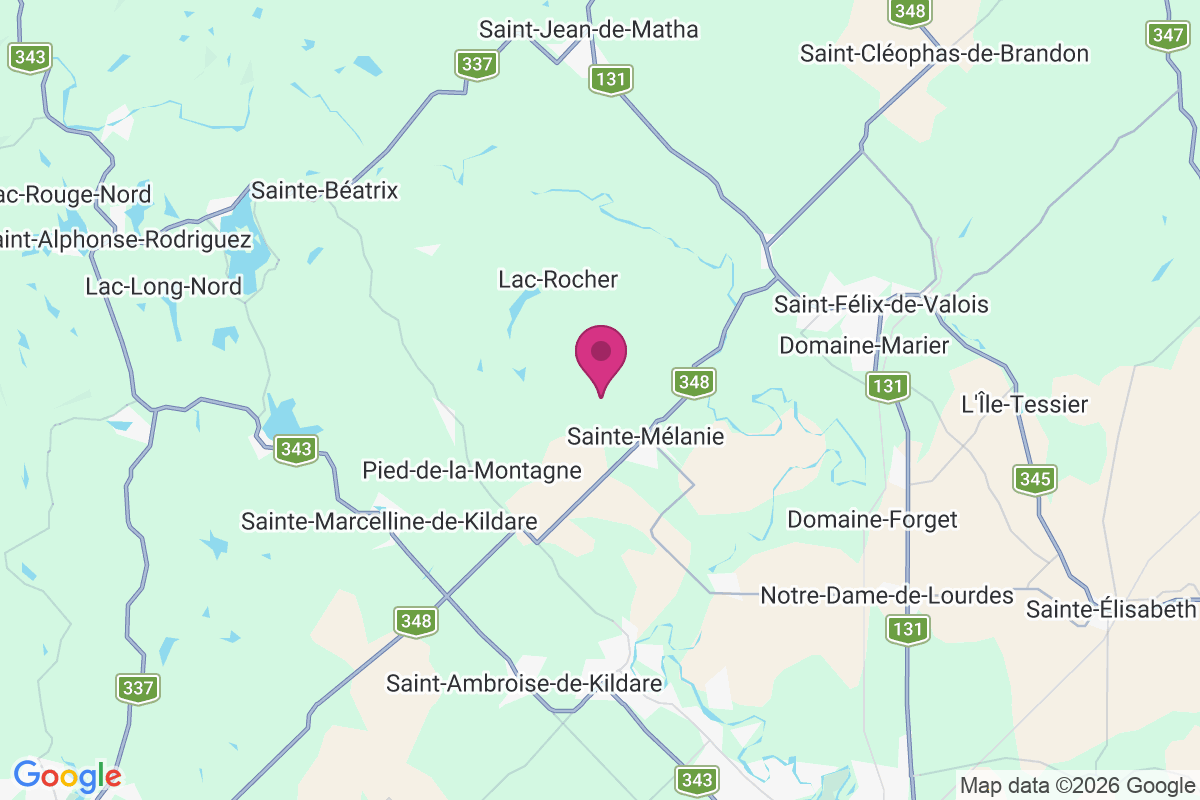 Carte de Sainte-Mélanie