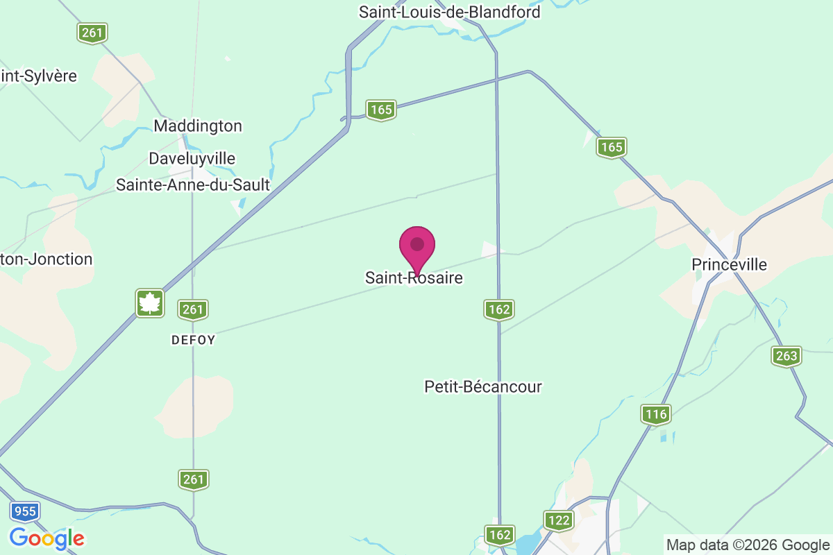 Carte de Saint-Rosaire