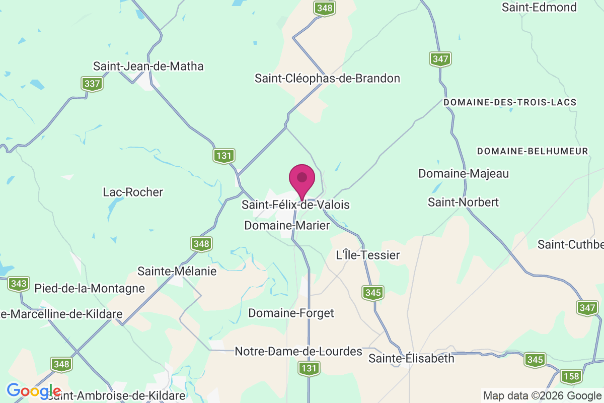 Carte de Saint-Félix-de-Valois
