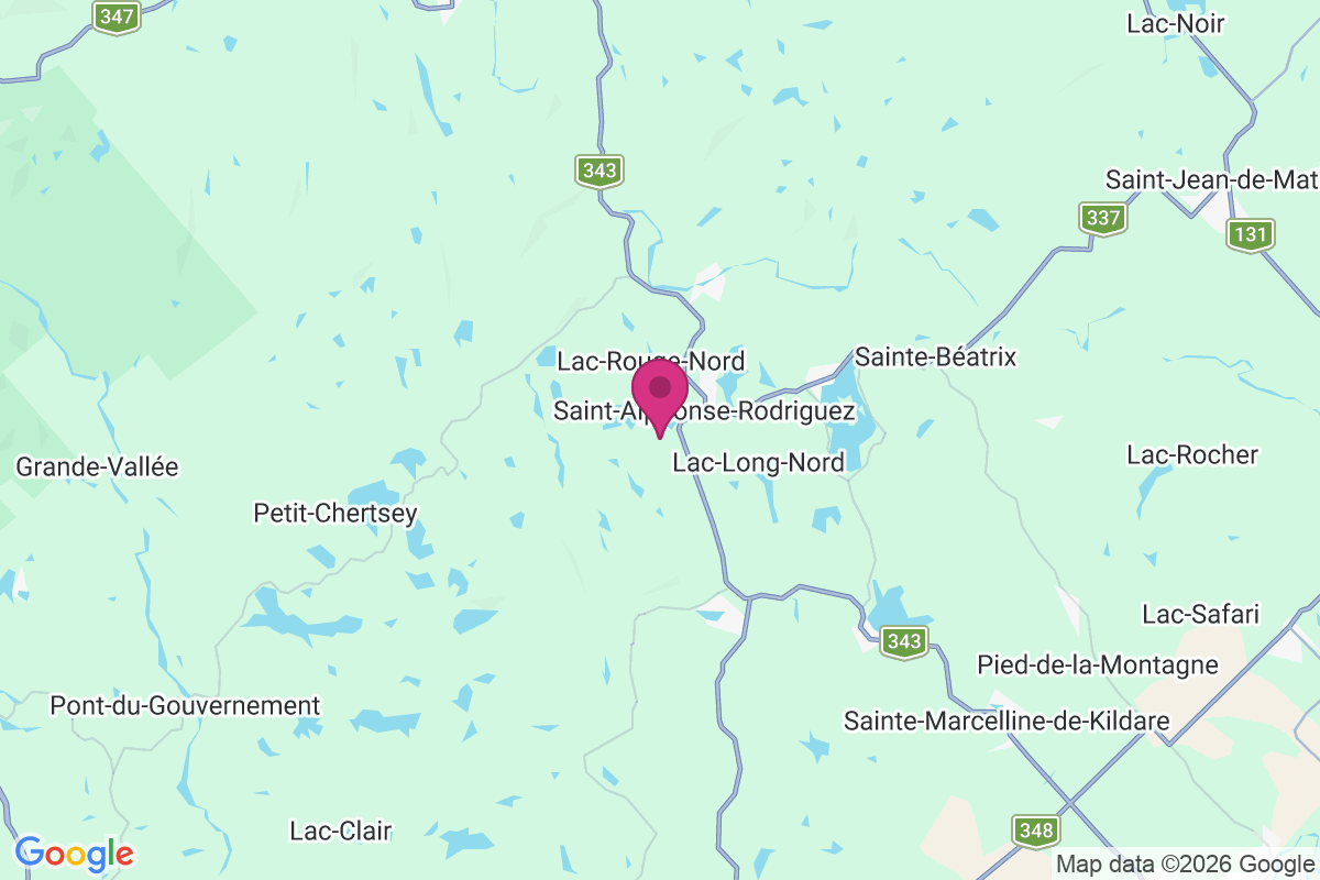 Carte de Saint-Alphonse-Rodriguez