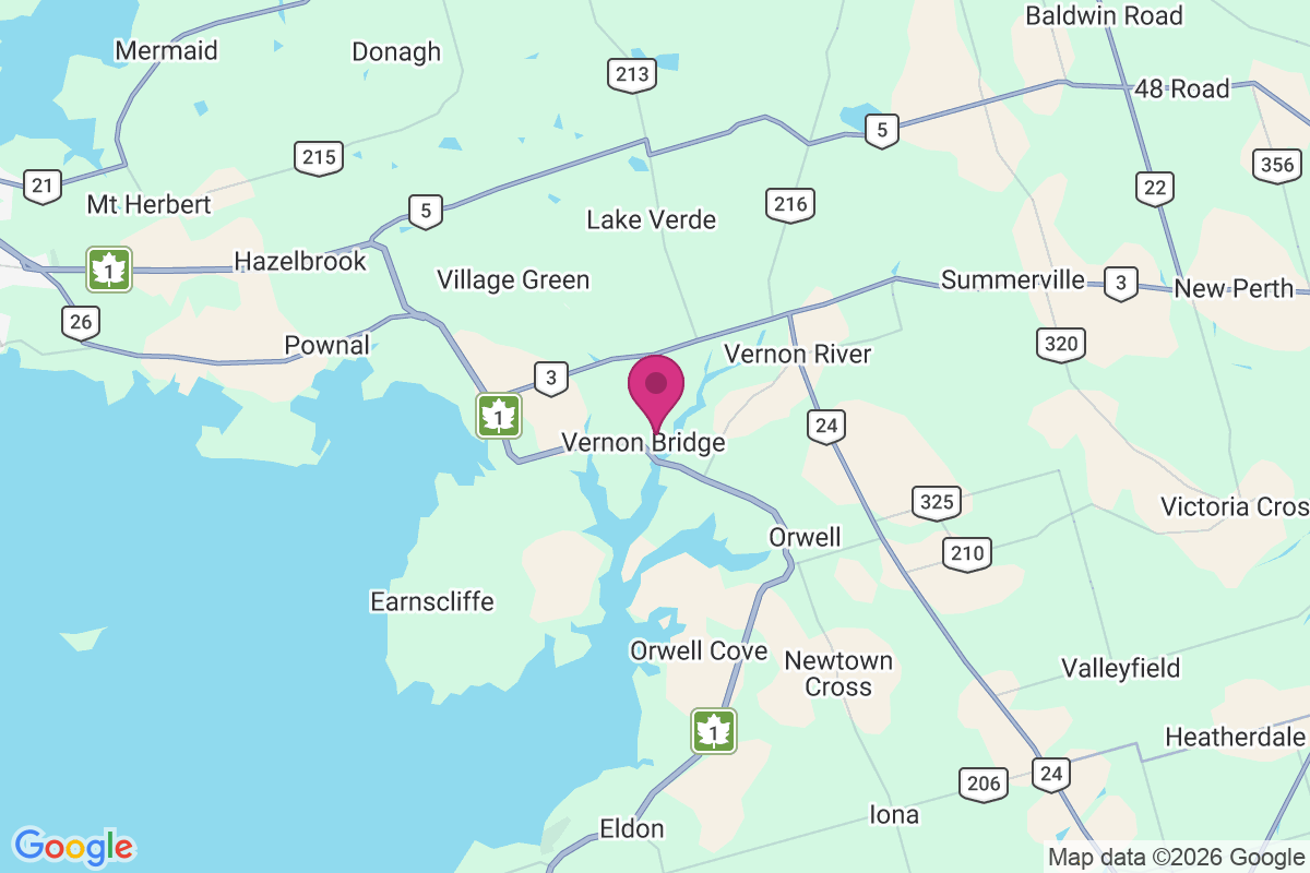 Carte de Vernon Bridge