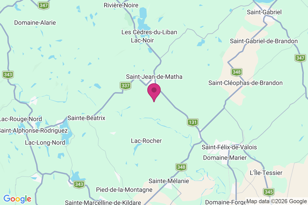 Carte de Saint-Jean-de-Matha
