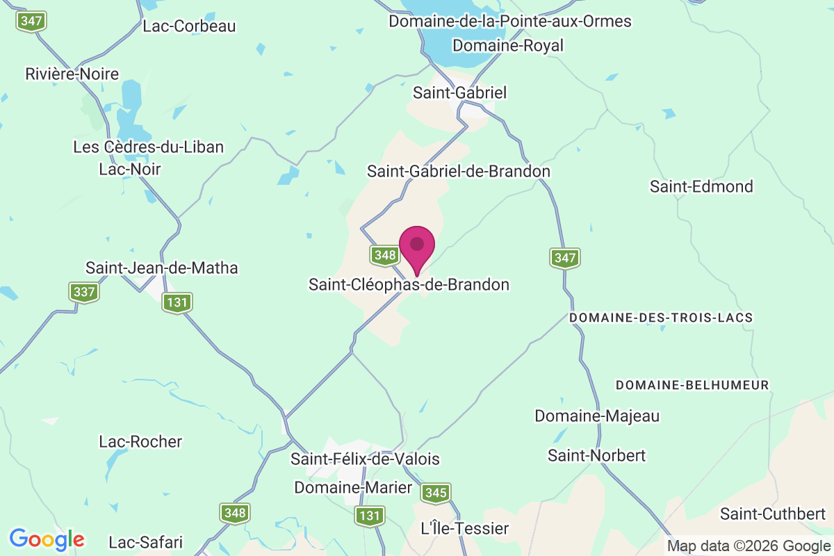 Carte de Saint-Cléophas-de-Brandon