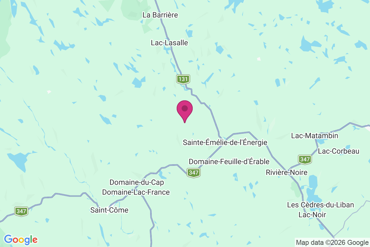 Carte de Sainte-Émélie-de-l'Énergie
