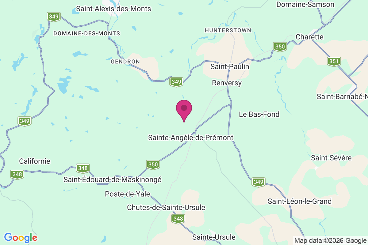Carte de Sainte-Angèle-de-Prémont