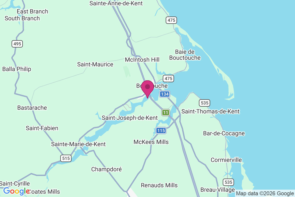 Carte de Buctouche