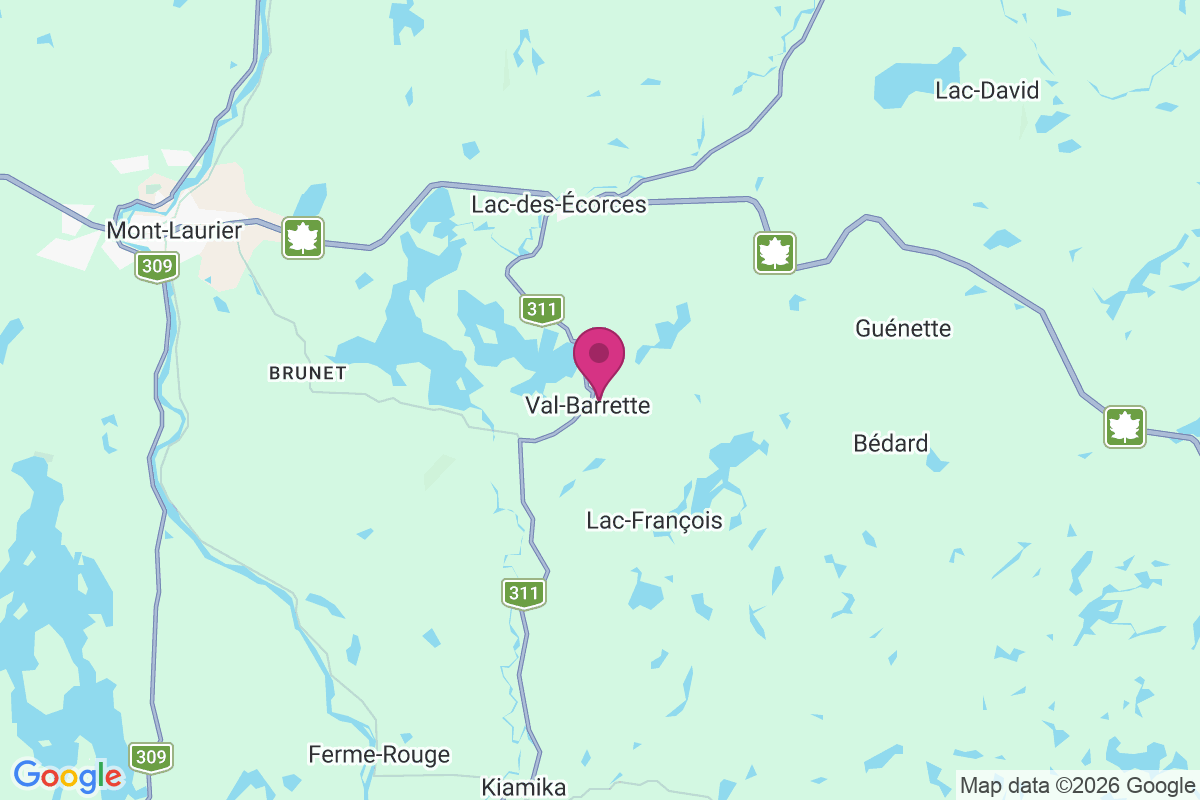 Carte de Val-Barrette