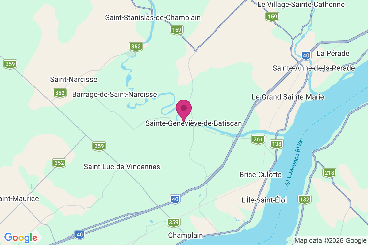 Carte de Sainte-Geneviève-de-Batiscan
