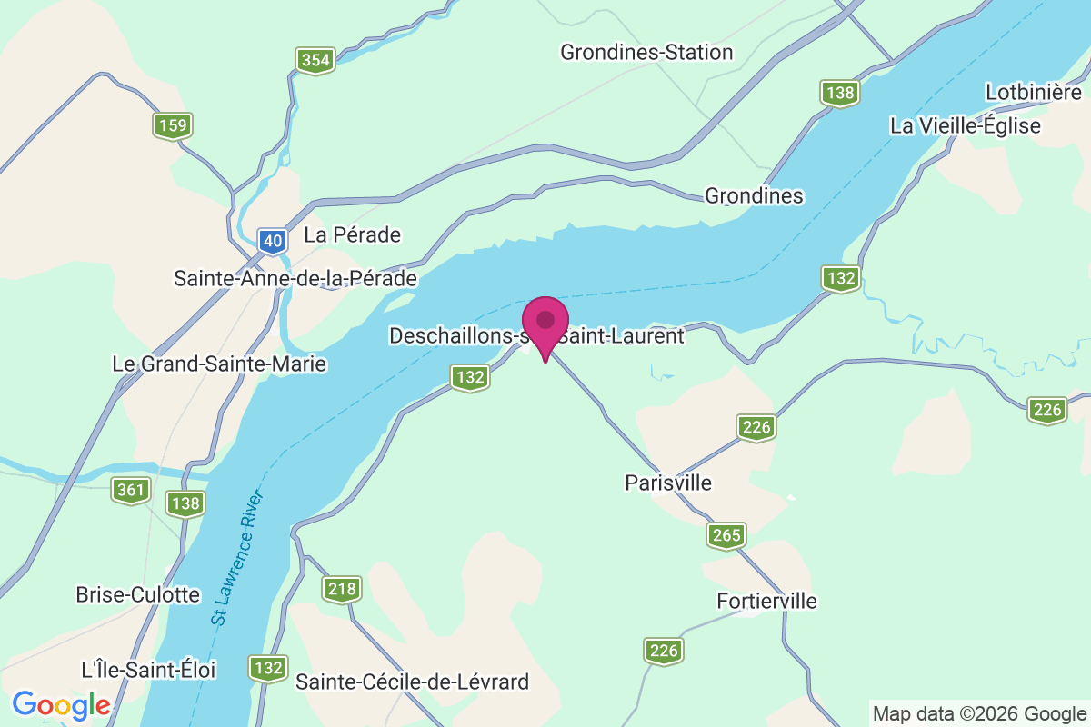 Carte de Deschaillons-sur-Saint-Laurent