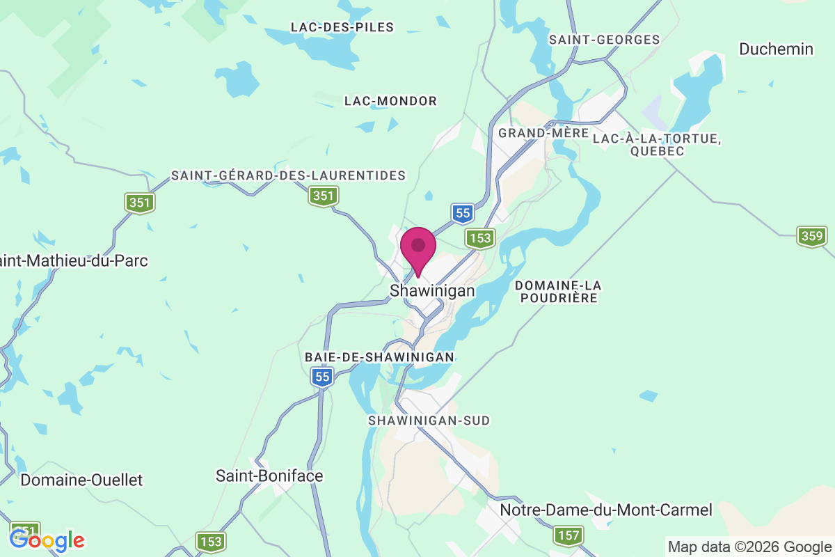 Carte de Shawinigan