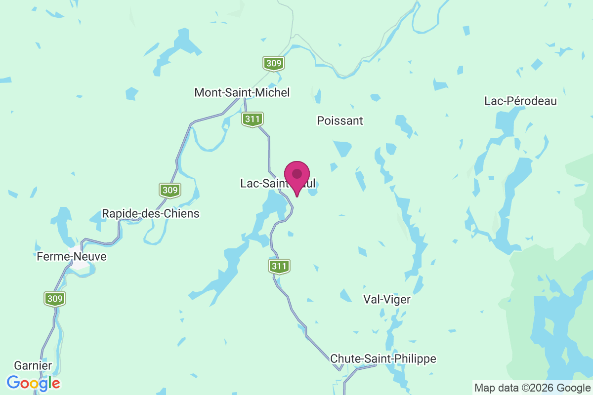 Carte de Lac-Saint-Paul