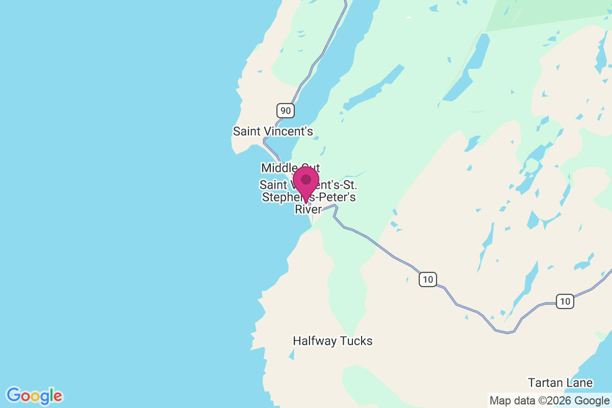 Carte de St. Vincent's-St. Stephen's-Peter's River