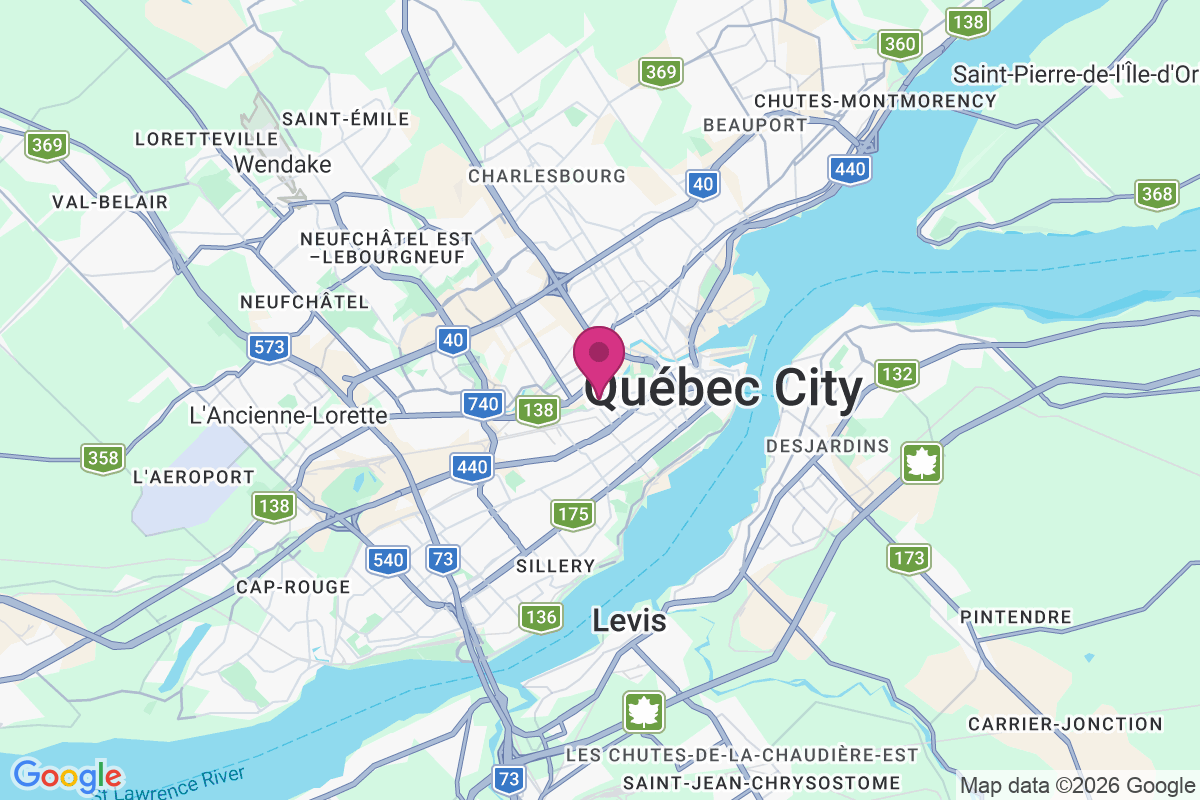 Carte de Québec-Ouest