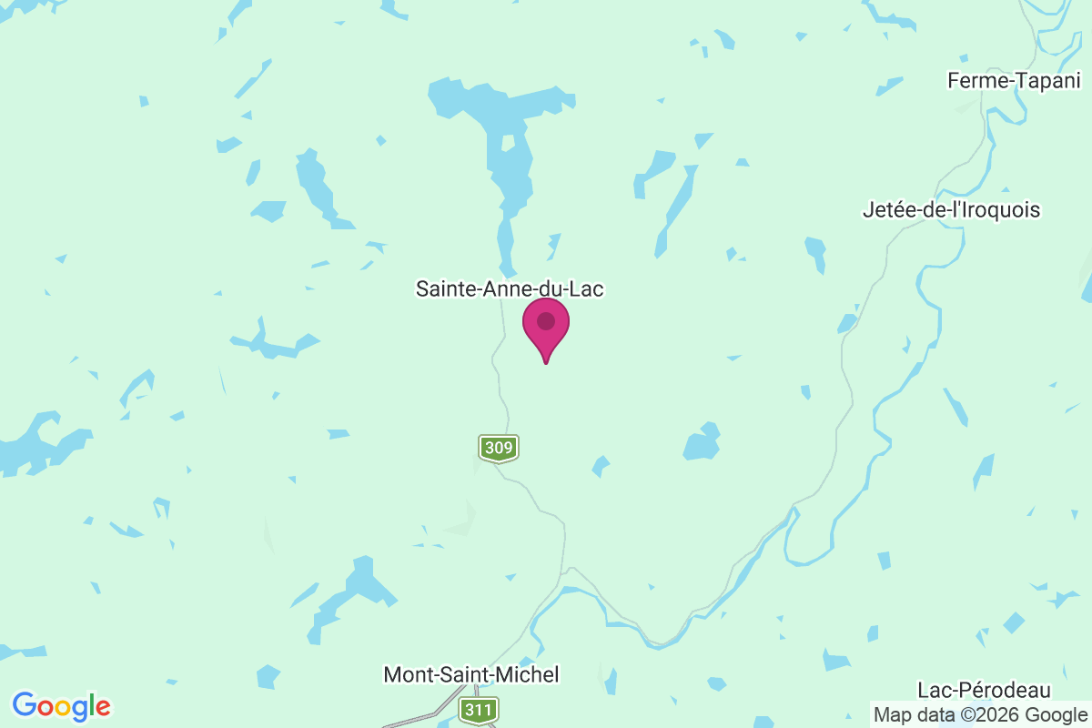 Carte de Sainte-Anne-du-Lac