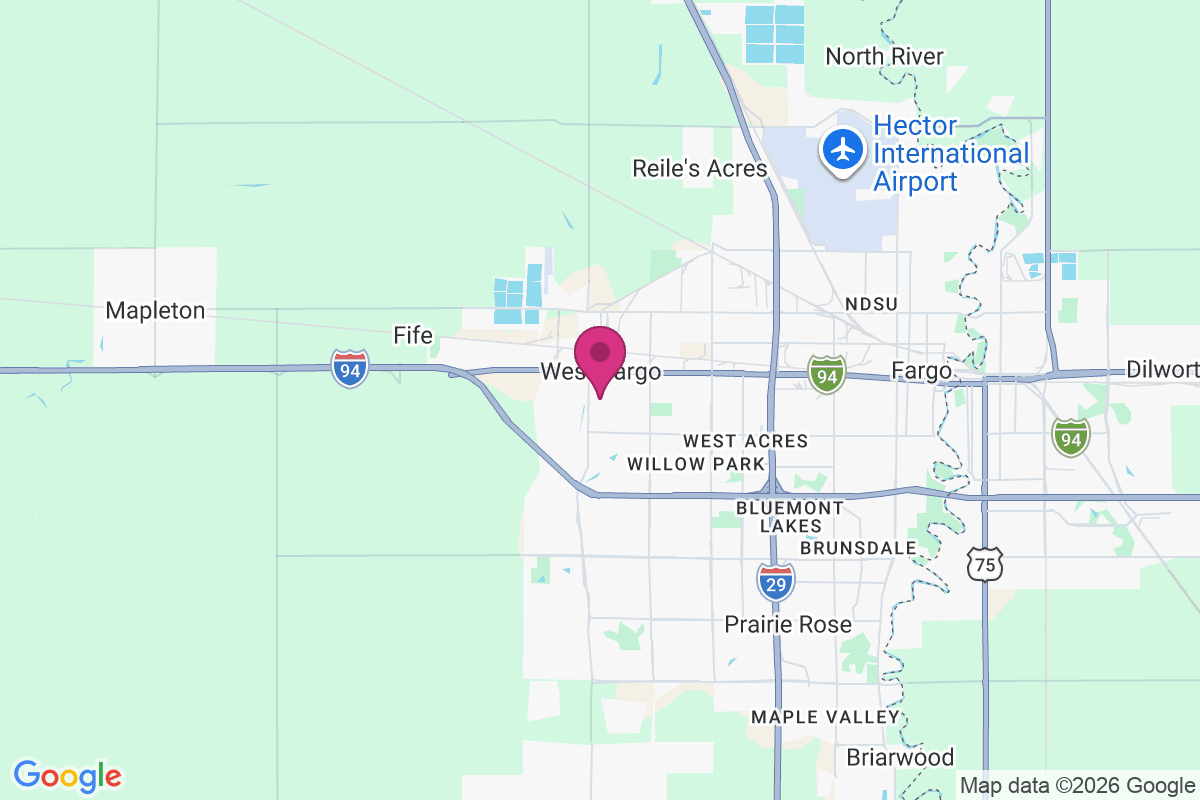 Carte de South West Fargo
