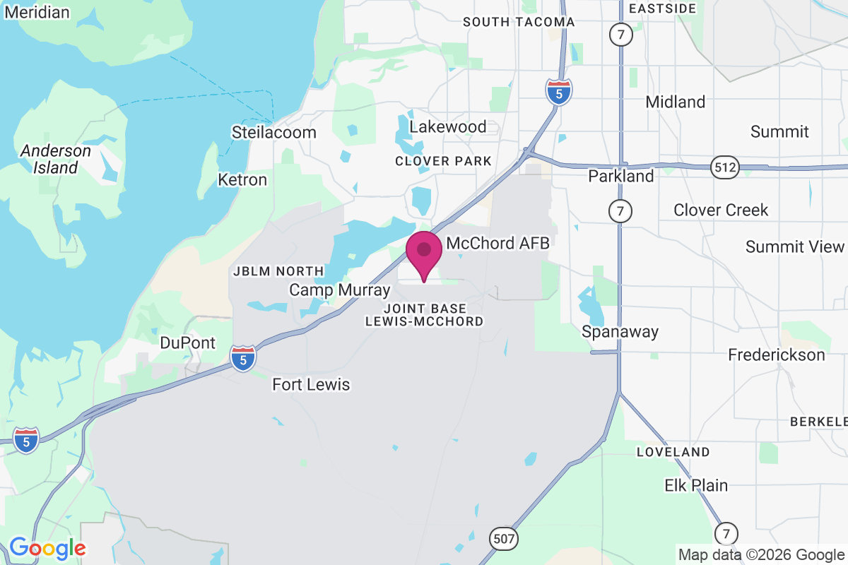 Carte de American Lake Garden Tract