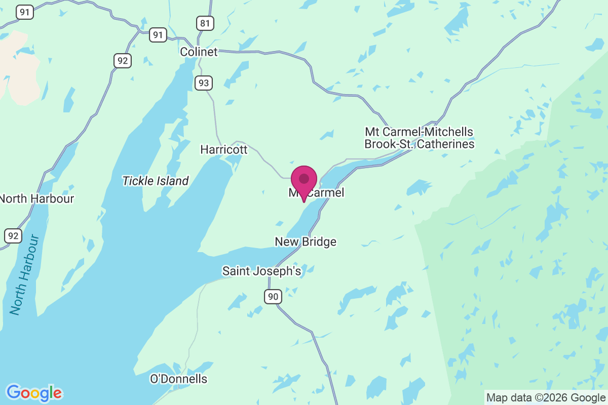 Carte de Mount Carmel-Mitchells Brook-St. Catherines