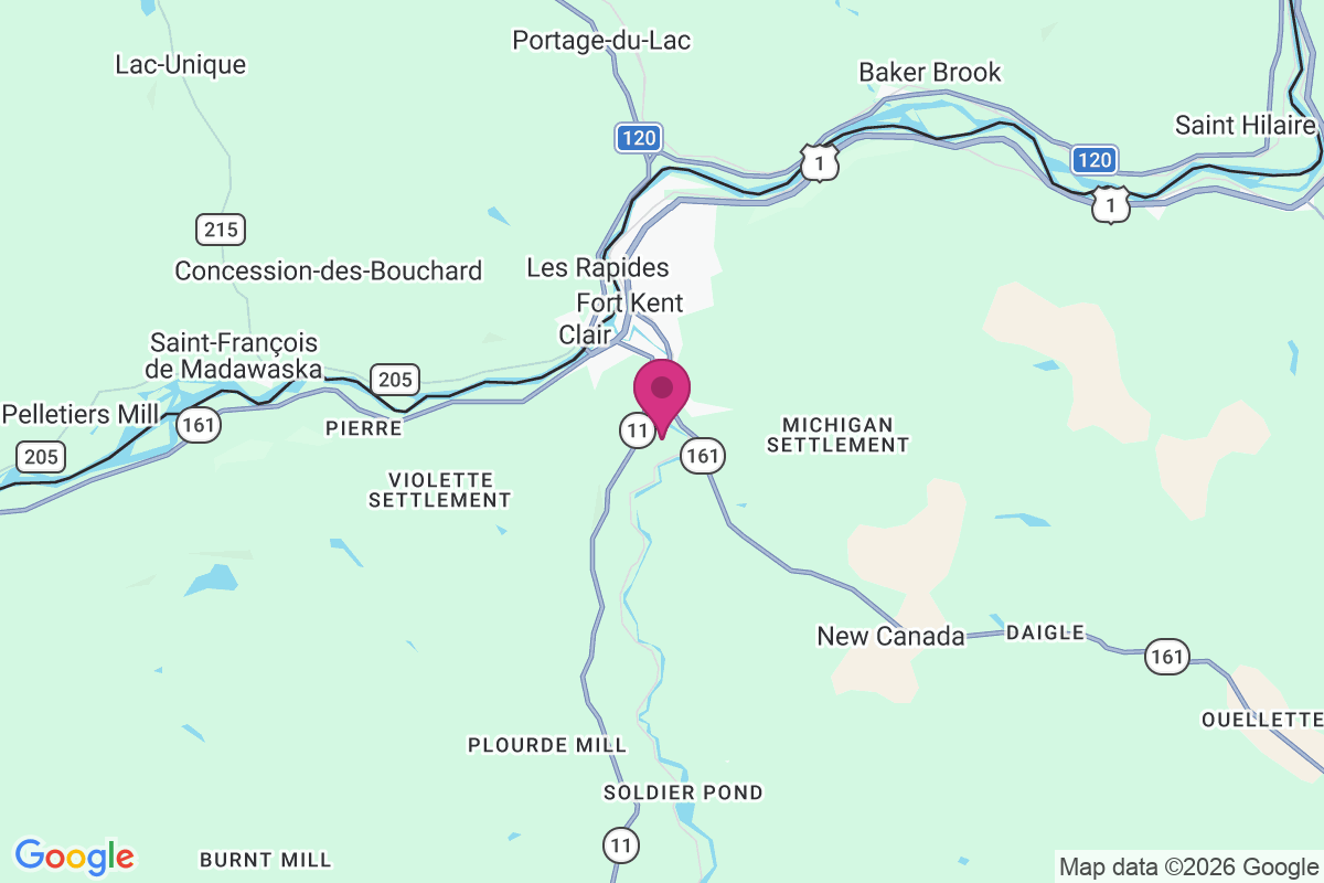 Carte de Fort Kent Mills