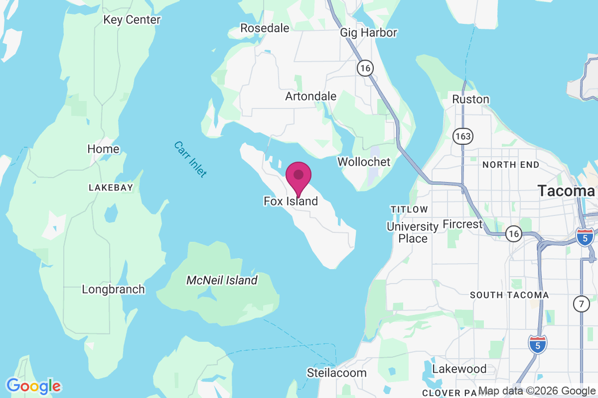 Carte de Fox Island
