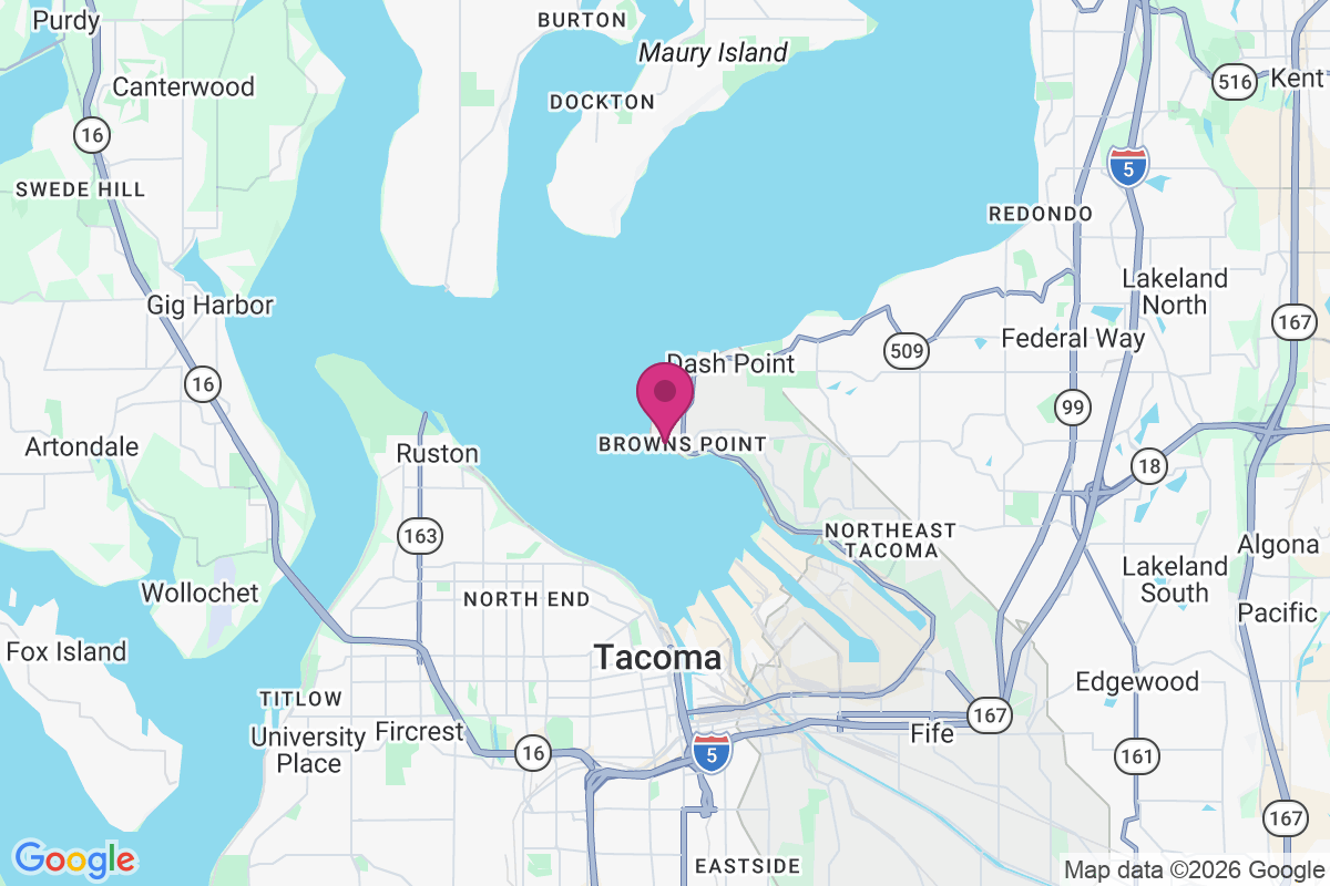 Carte de Browns Point