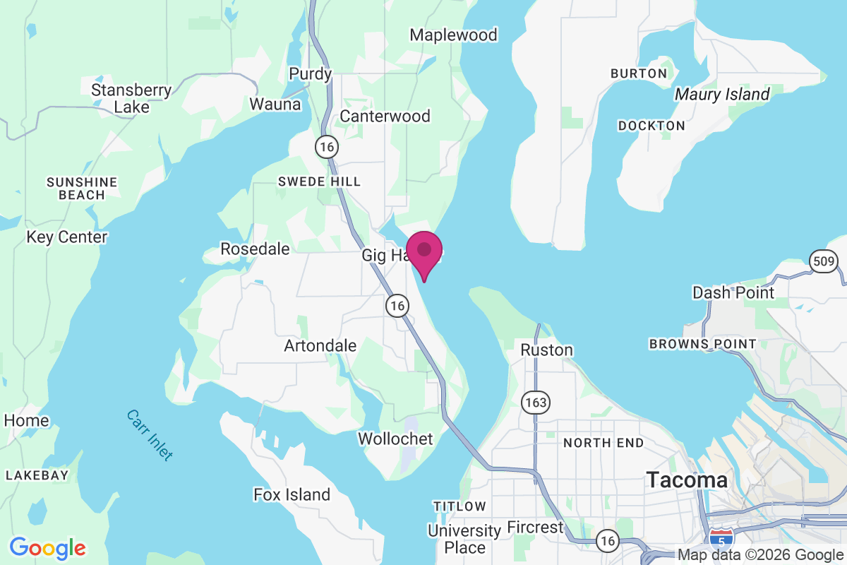 Carte de Gig Harbor