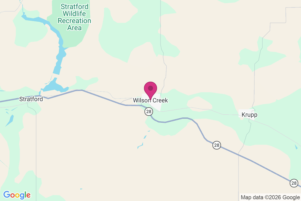 Carte de Wilson Creek