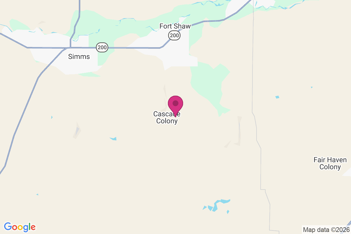 Carte de Cascade Colony