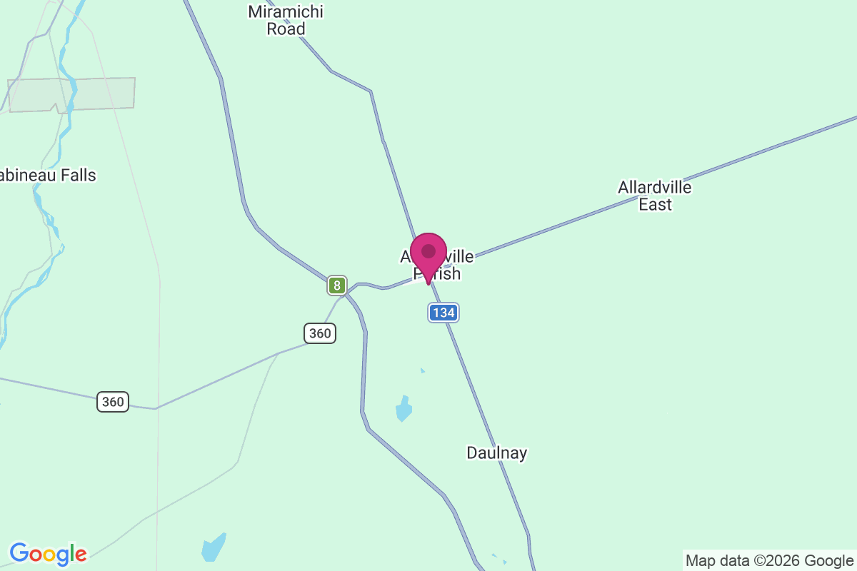 Carte de Allardville