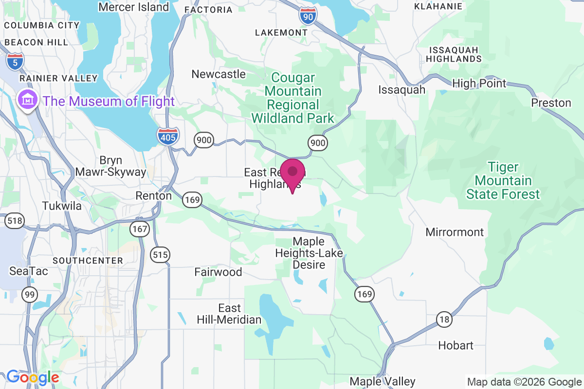 Carte de East Renton Highlands