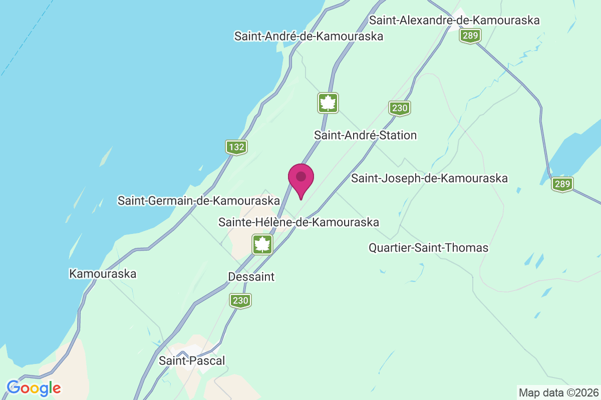 Carte de Sainte-Hélène-de-Kamouraska