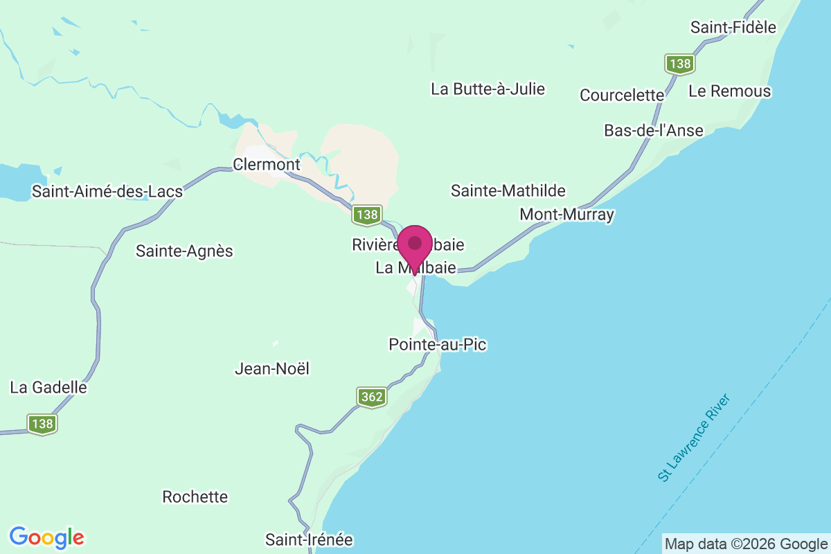 Carte de La Malbaie