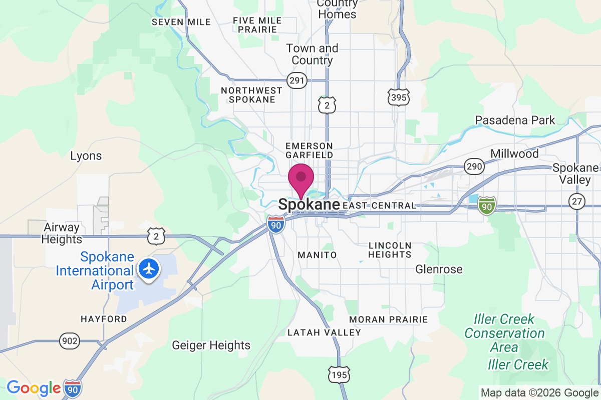 Carte de Spokane