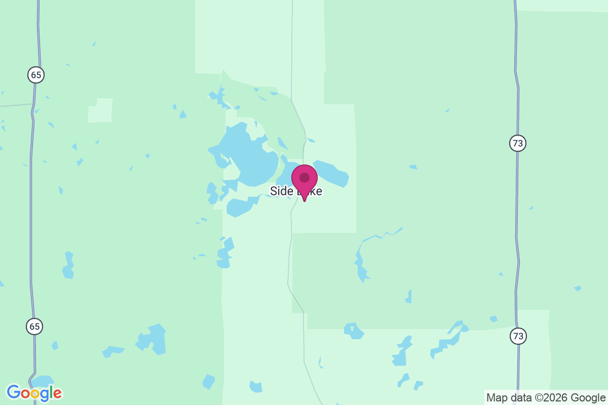 Carte de Side Lake
