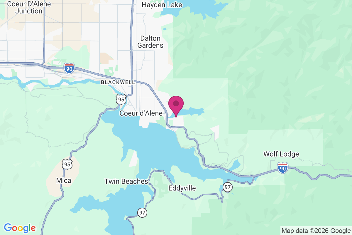 Carte de Fernan Lake Village