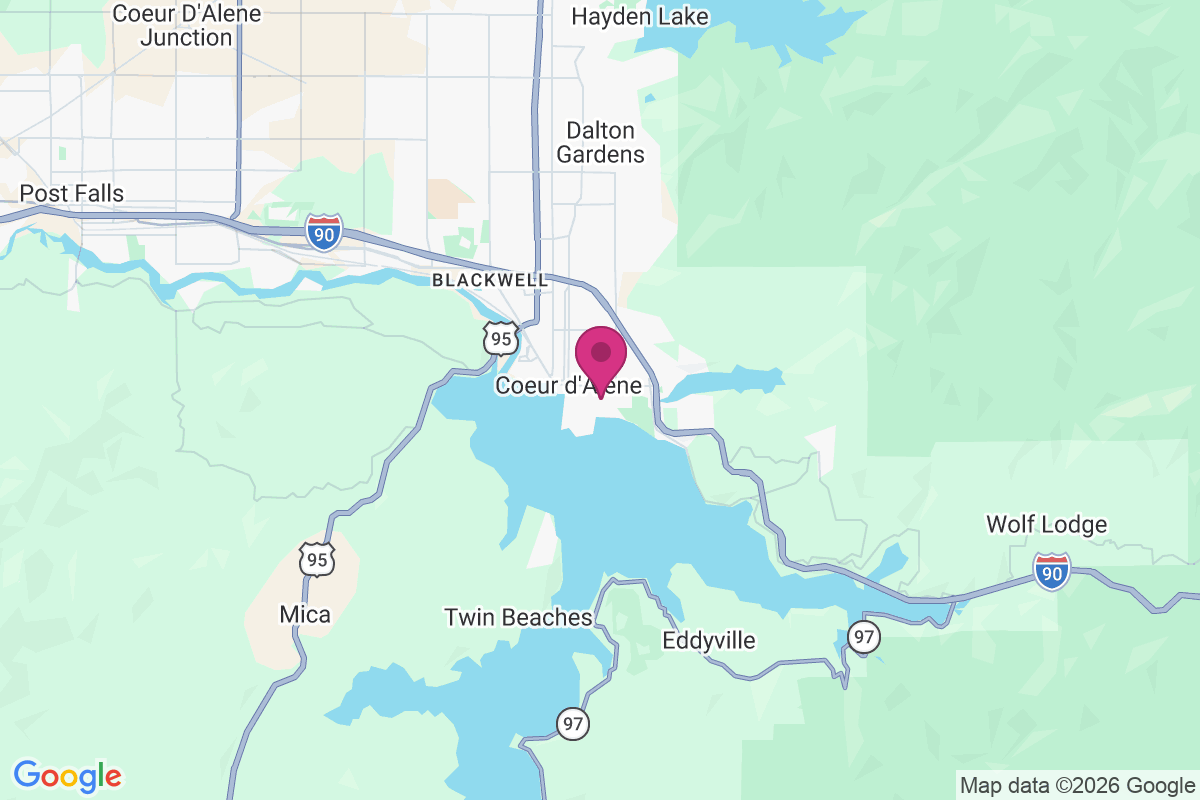 Carte de Coeur D Alene
