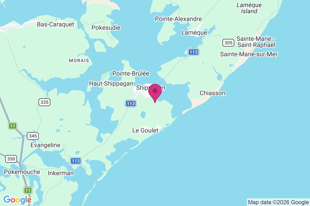 Carte de Shippegan