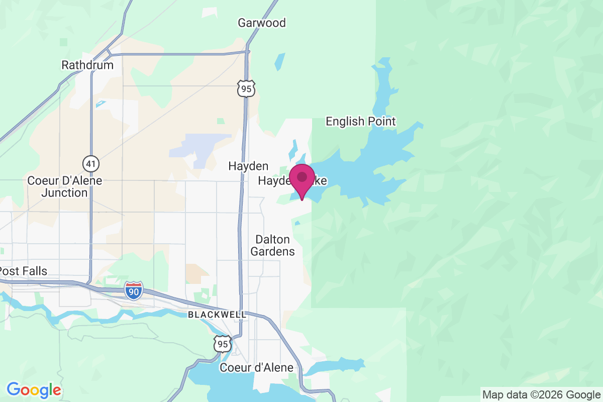 Carte de Hayden Lake