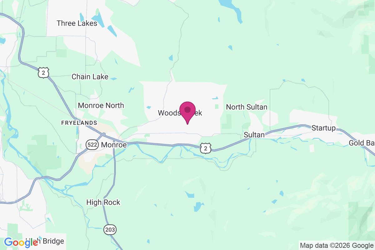 Carte de Woods Creek