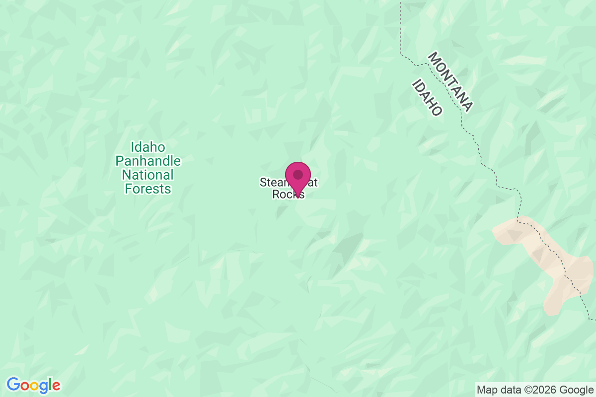 Carte de Steamboat Rocks