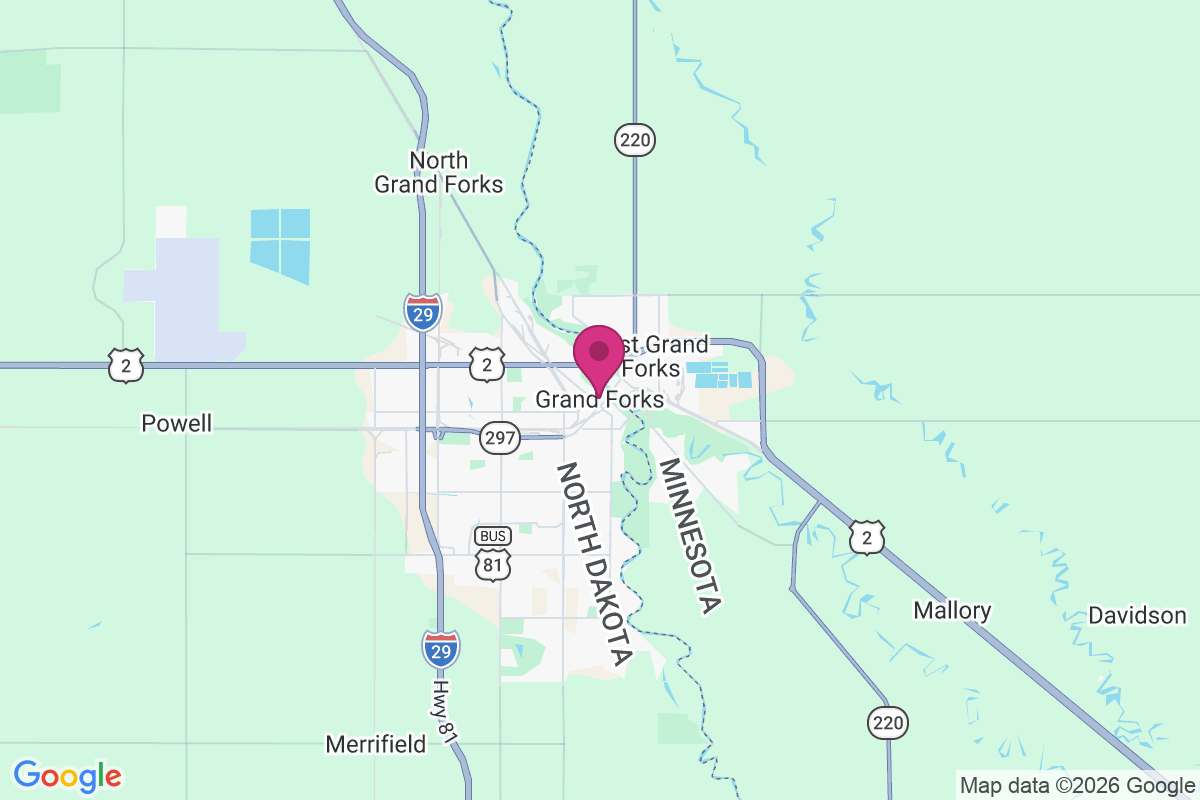 Carte de Grand Forks