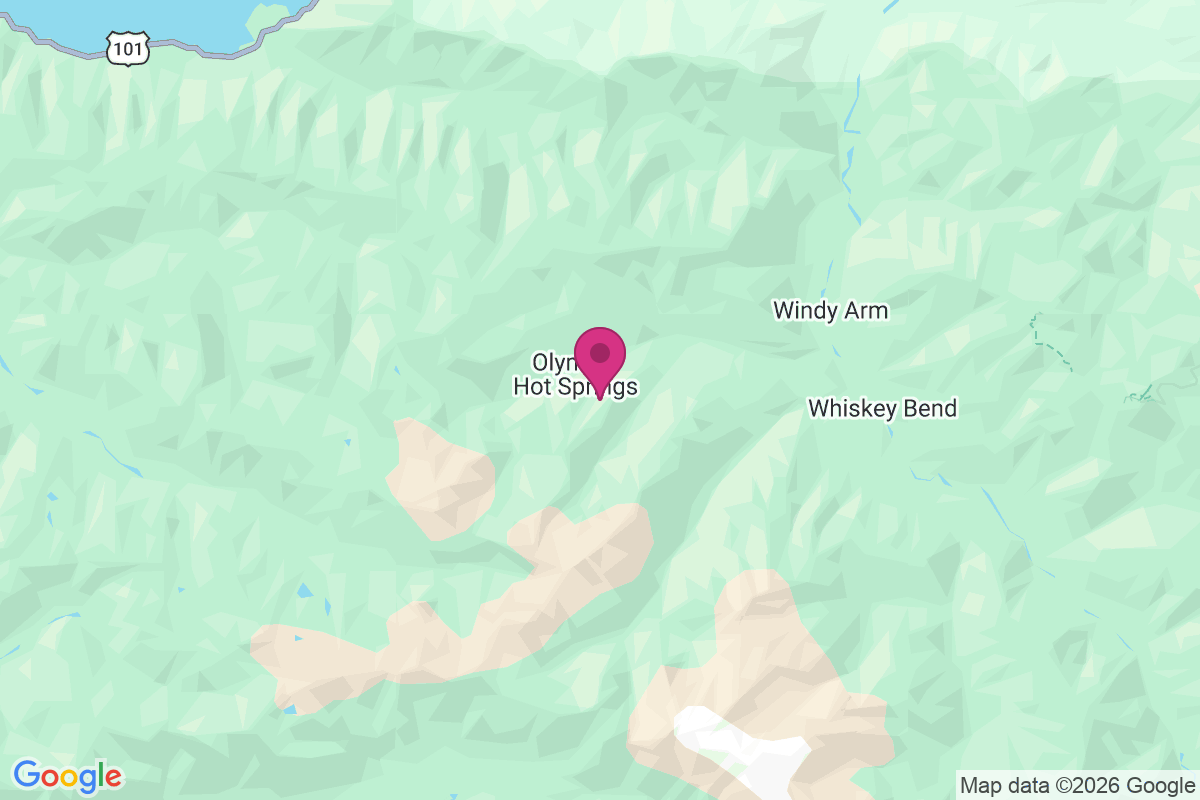 Carte de Olympic Hot Springs