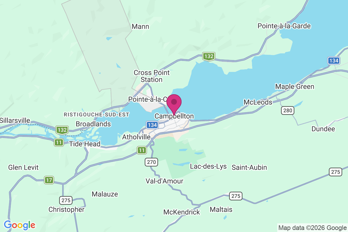Carte de Campbellton