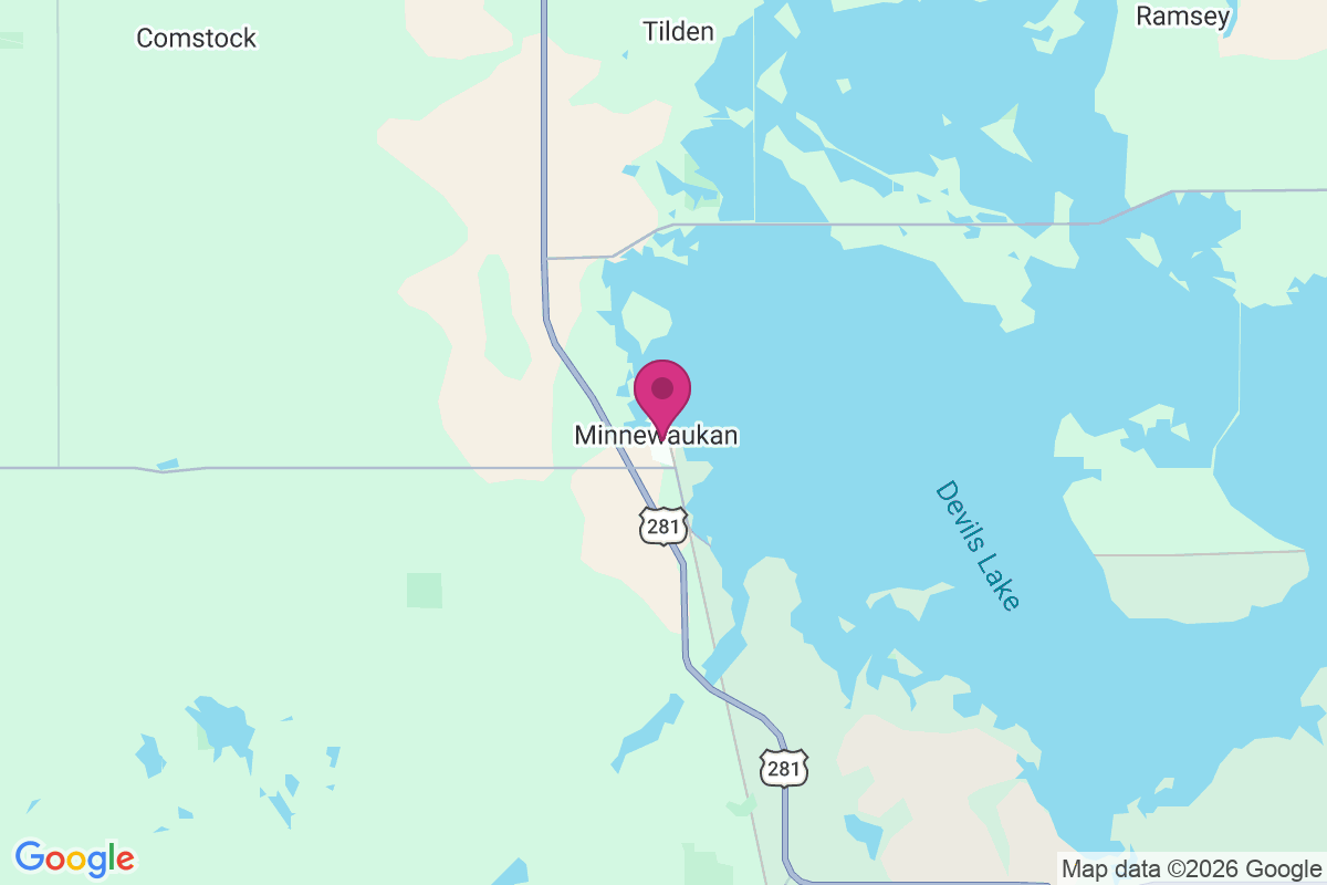 Carte de Minnewaukan
