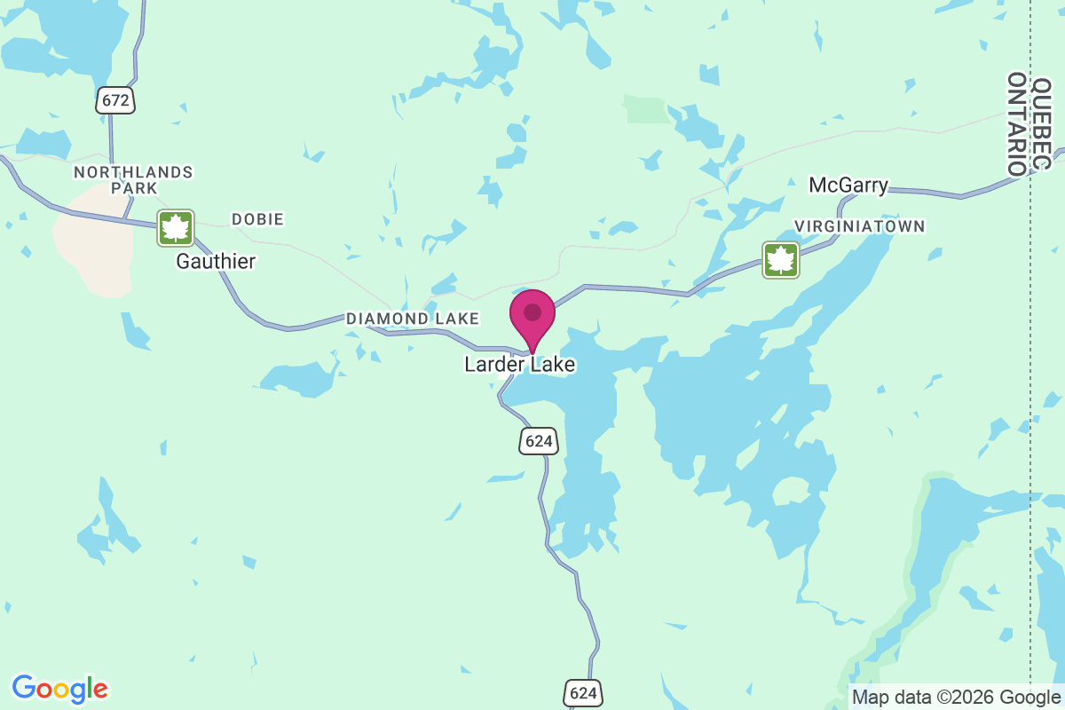 Carte de Larder Lake